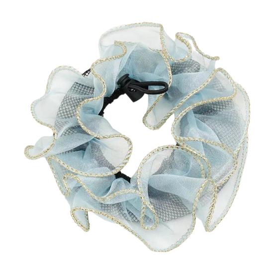 

Сетка для волос пучок танцовщицы Эластичный шнурок Регулируемая марлевая сетка для волос Аксессуары для волос для девочек Танцы Балет Катание на коньках Гимнастика синий