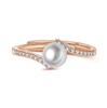 Anello Estivo di Perle d'Acqua Dolce: Design alla moda giapponese di lusso leggero per donne, perfetto per essere indossato sull'indice o sul mignolo.