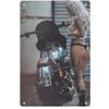 Decorative Metal Tin Sign, Anime Fitness Girl, 20x30 cm