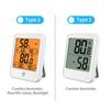 Indoor Hygrometer Thermometer Large Screen Display Desk Wall Magnetic Electronic Temperature Humidity Meters with Bracket for Home Greenhouse Cellar