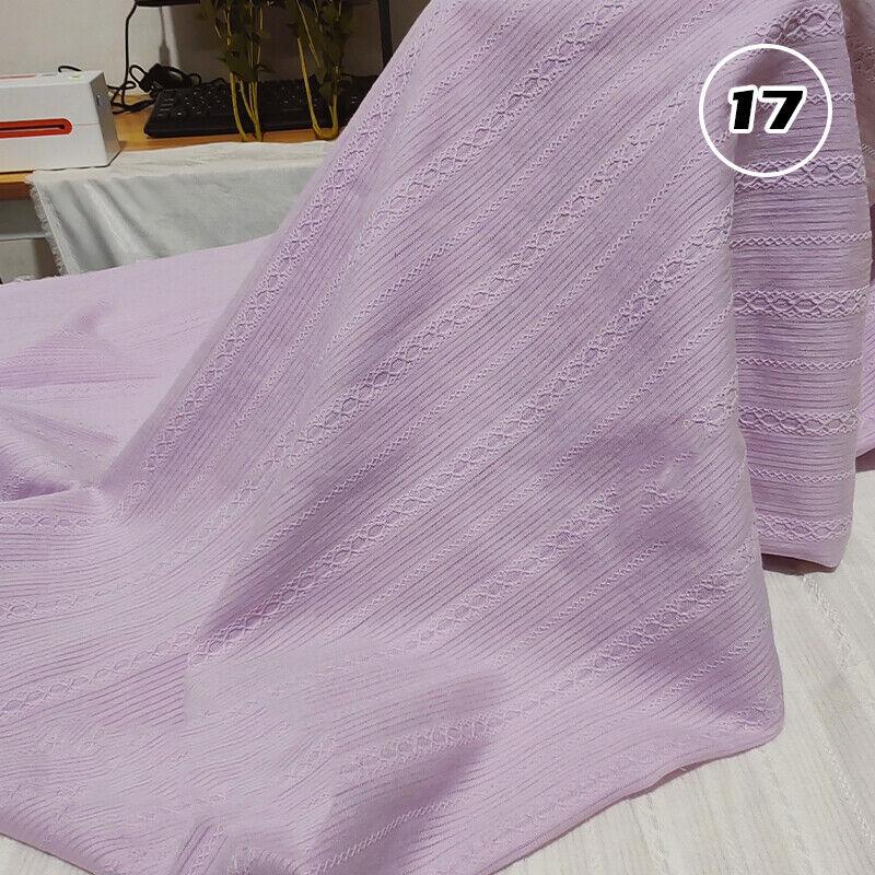 Cotton Jacquard Strip Breathable Soft Clothing Skin Friendly Fabric DIY Dress Mosquito Net Patchwork Needlework Clothing Supplie