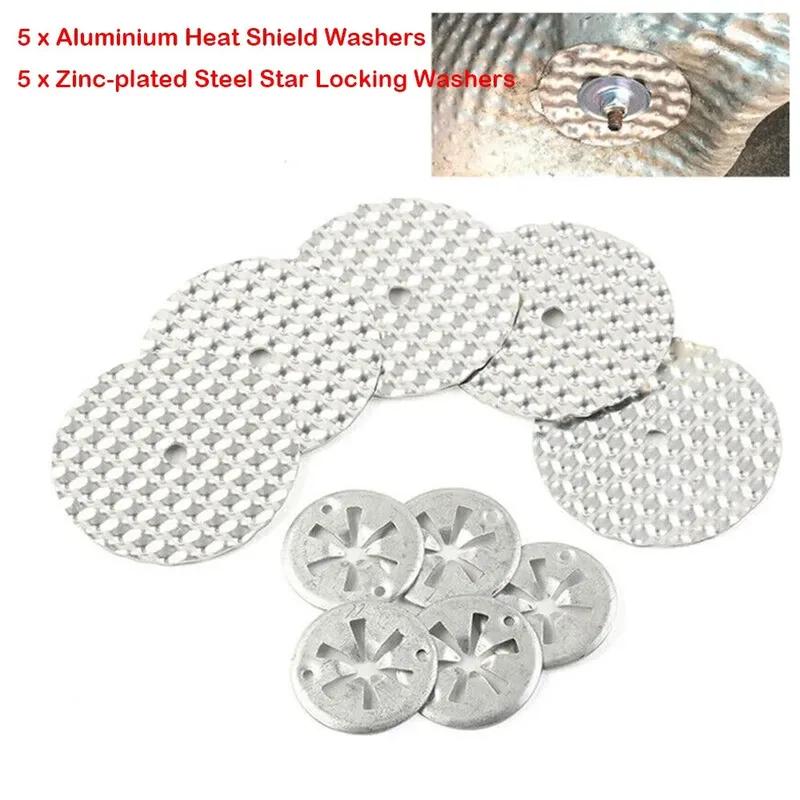 Heat Shield Repair Kit Heat Protection Plate Heat Shield Washer Attachment Repair Kit Tighten Gasket