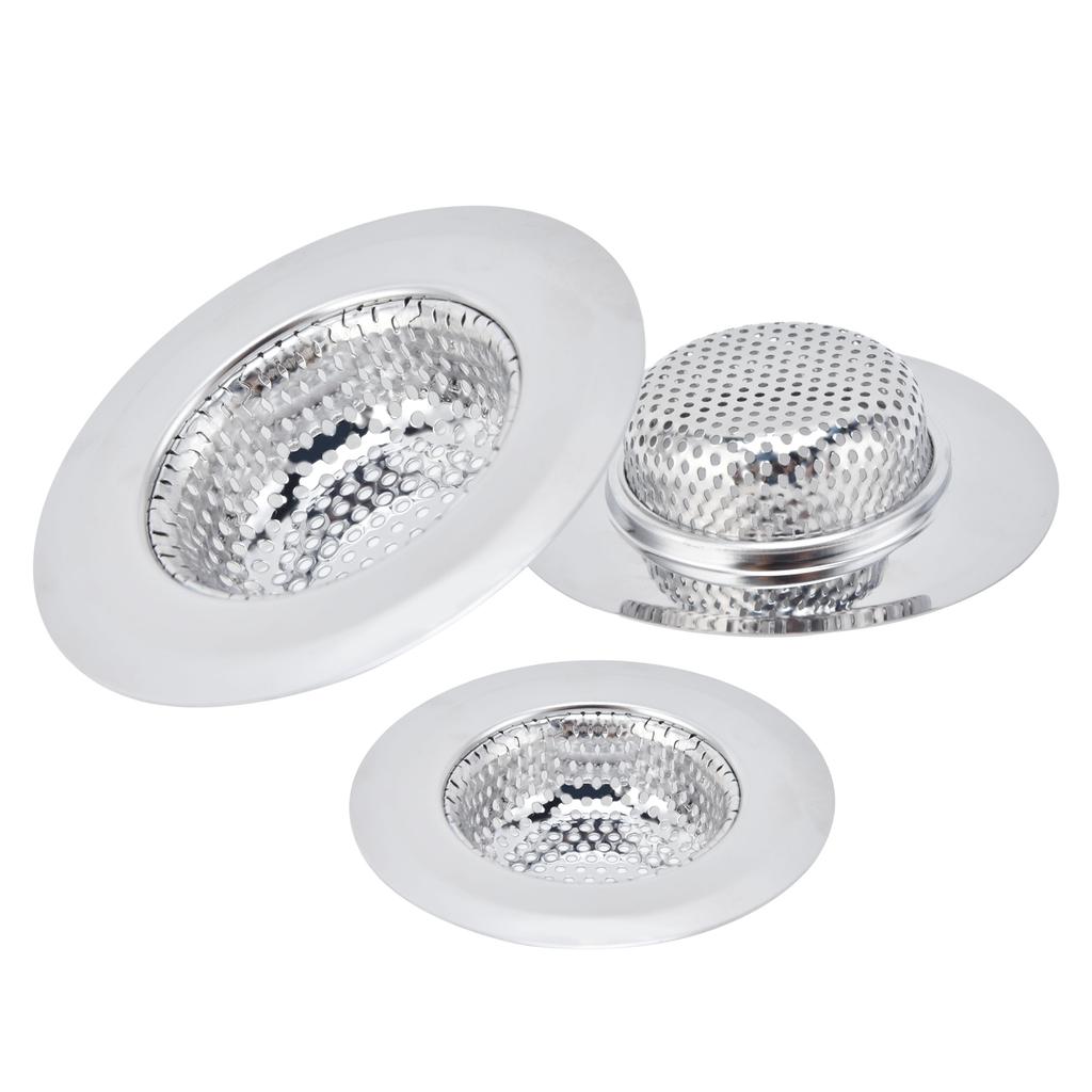 Sitko do zlewu kuchennego Ze stali nierdzewnej Odpływ podłogowy Odpływ do zlewu do łazienki KuchniaL,M,S Zestaw