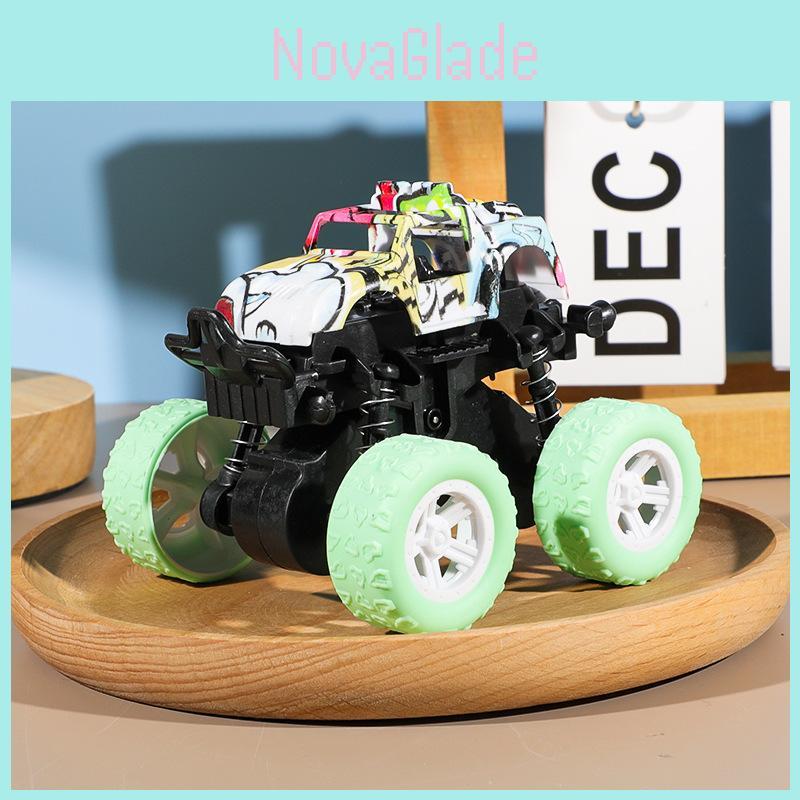 Inertial Off Road Car Toy For Kids With Large Wheels And Artistic Painting