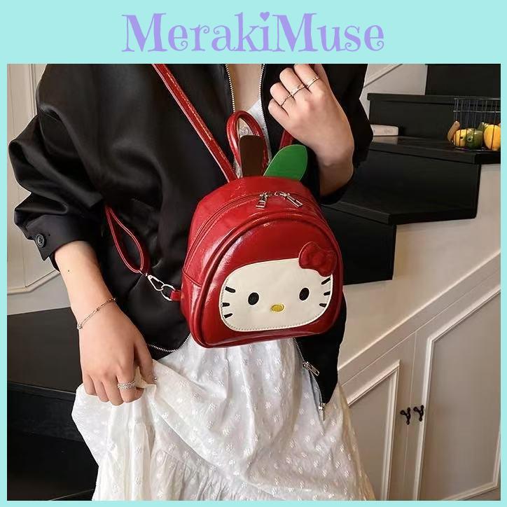 Sweet Adorable Red Design Mini Backpack For Kid Daily Use