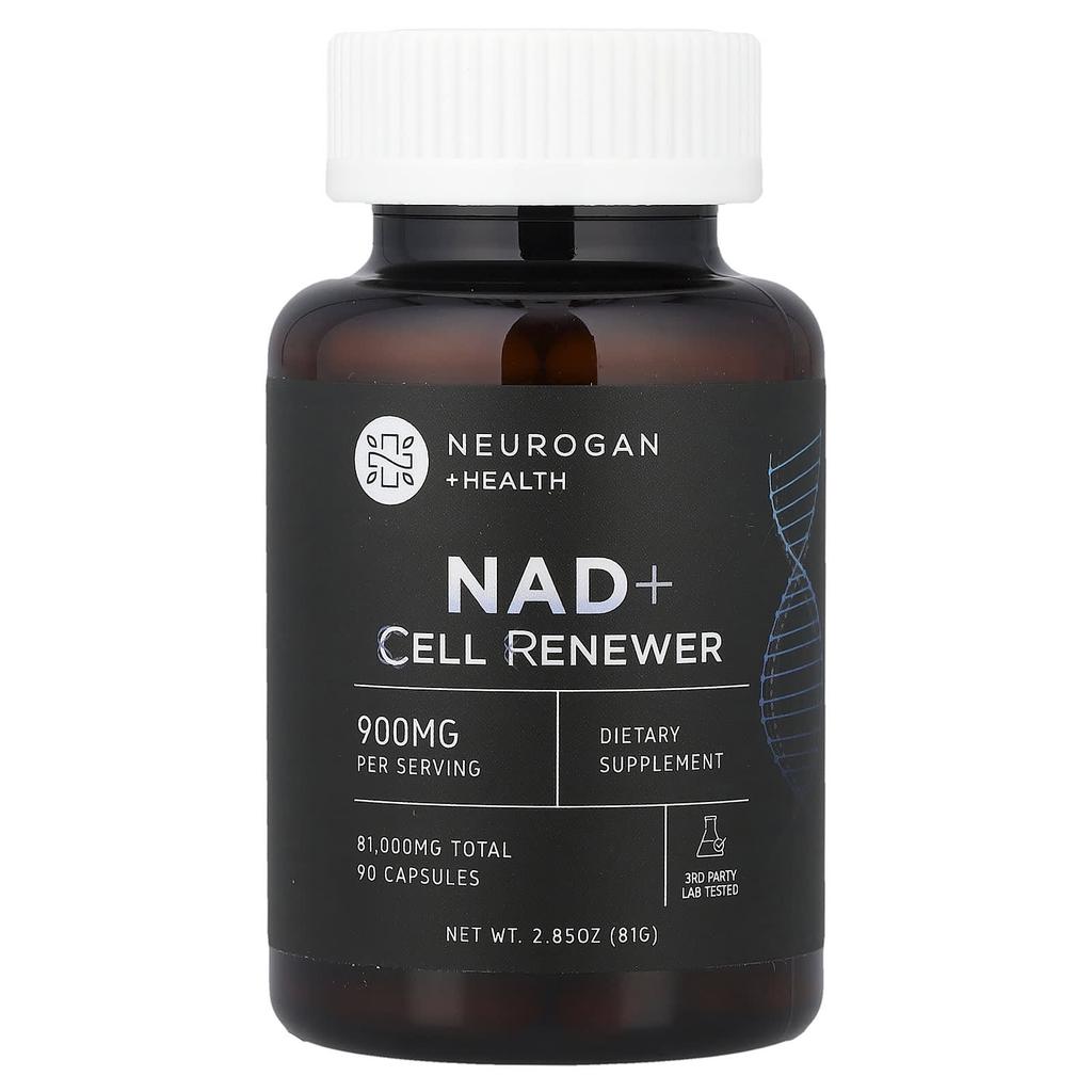 Neurogan Health, NAD+, Cell Regeneration, 900 Mg, 90 Capsules