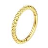 Drperfect 16G Rook Eyebrow Piercing Stainless Steel Helix Hoops Vertical Curved Barbell Daith Conch Septum Stud Jewelry