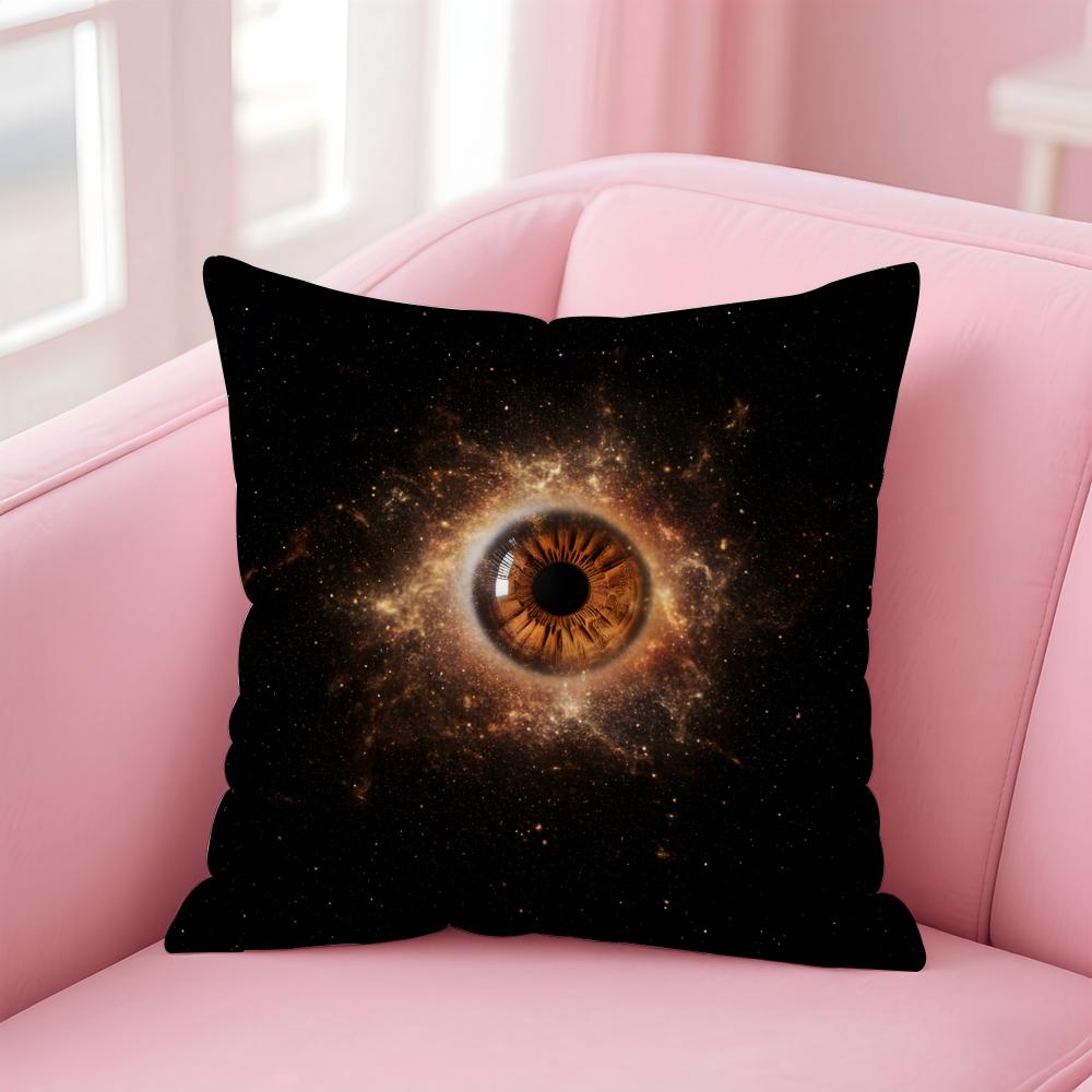 BBrass Eye Golden Eyes Sharp Fashion Cushion Cover Pillow Case Soft Friendly Fabric Concealed Zipper