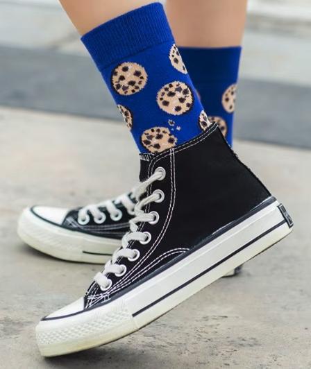Colorful Socks Cookies Cookies Navy Blue Gift