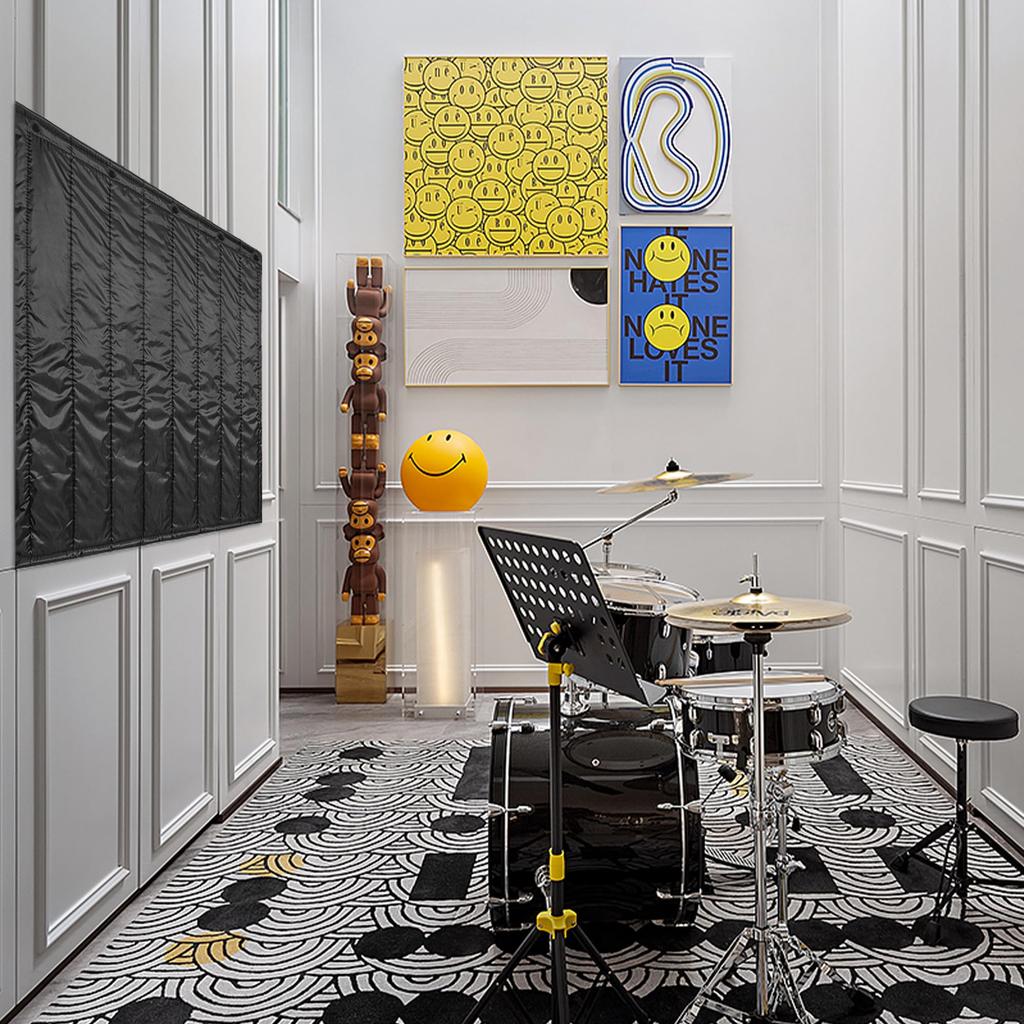 TORIBIO Sound Absorbing Sound Insulation Soundproof Door Sound Absorption Noise Indoor Acoustic Width 122cm x Length 122cm x Thickness 1 piece