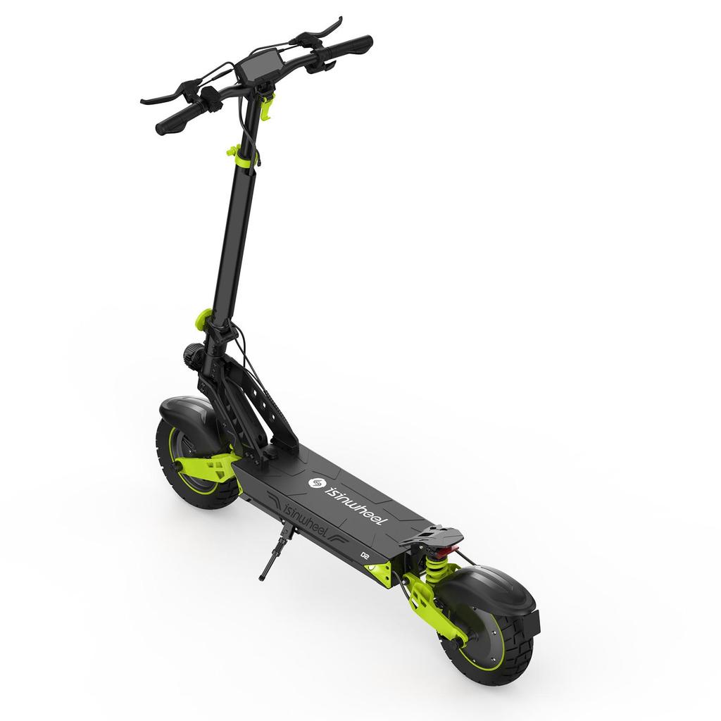 Isinwhhel D2 Urban Community Electric Scooter 48V15.6Ah Battery 1000W Motor 10 Inch Off-Road Tires With Front&Rear Dual Disc Brakes