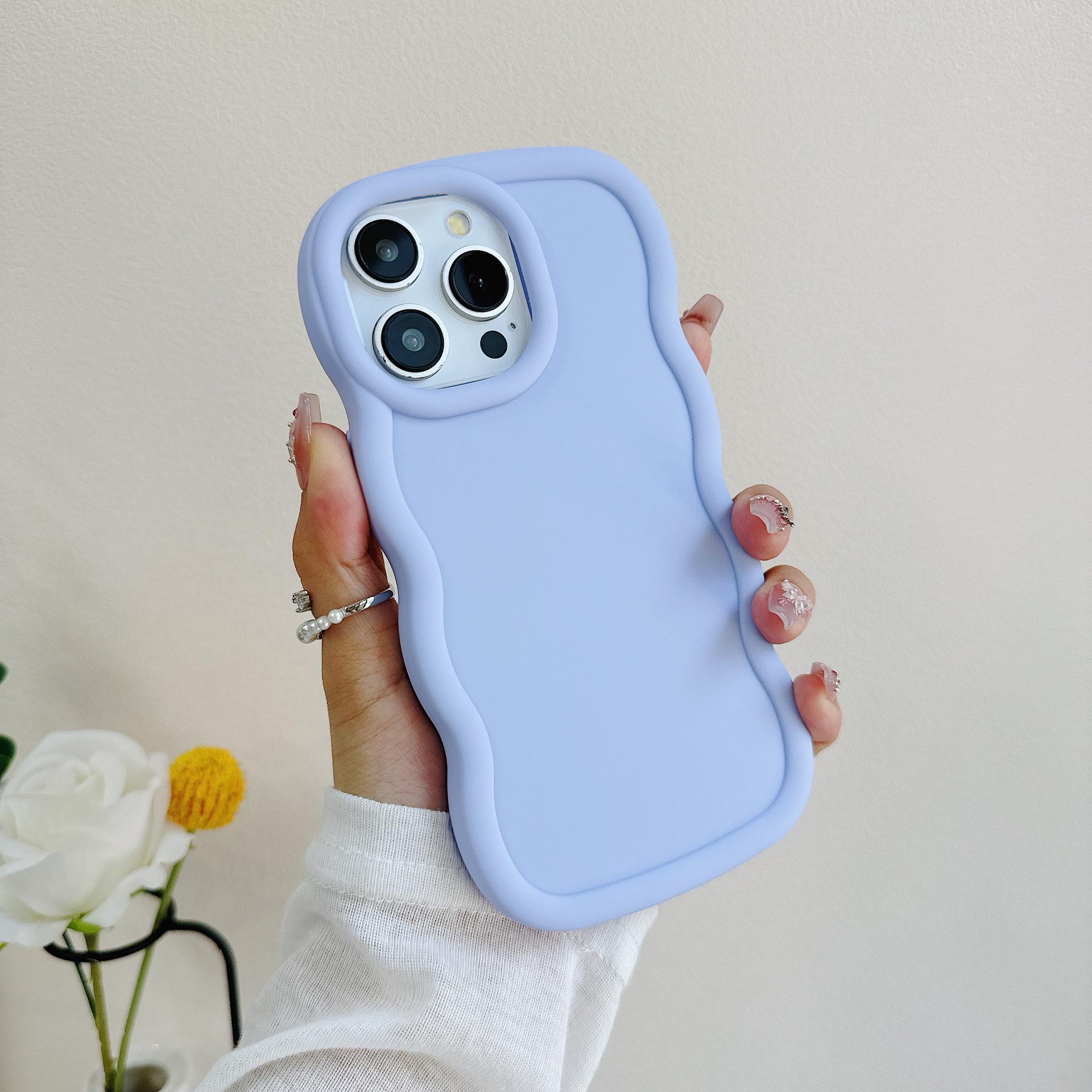 

Чехол-макарон с звукопередачей однотонный для Infinix HOT 60 Pro/POVA 7 HOT 30i 4G/NFC светло-фиолетовый