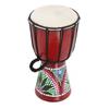 Djembe Drum 4 Inch Red Color Hand Painted Pattern Classical African Djembe for Beginner