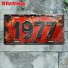D Flatpc Vintage Metal Sign for Decorationg Only Outdoor Wall Art (cm Xcm) Number  Aluminum Sign for Home Bar