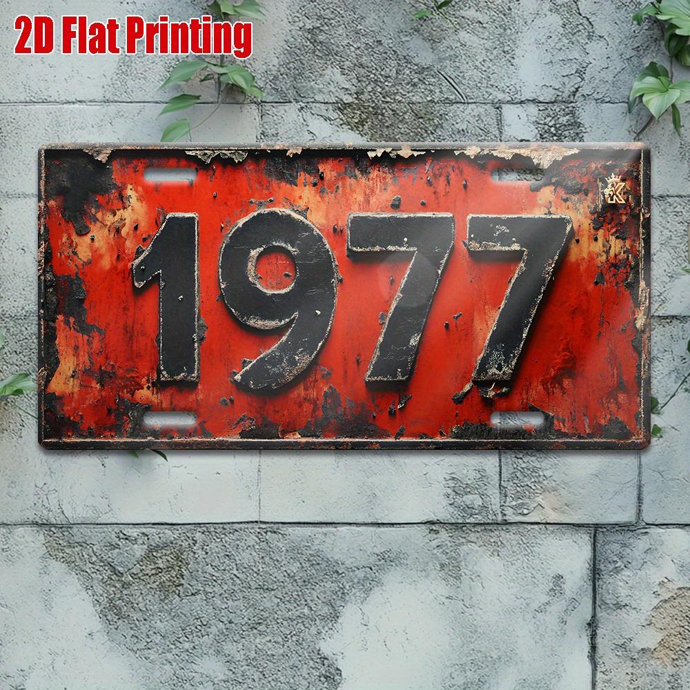 

D Flatpc Vintage Metal Sign for Decorationg Only Outdoor Wall Art (cm xcm) Number Aluminum Sign for Home Bar 15x30cm(5.9x7.8inch)
