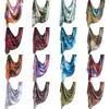 Silk Printed Ethnic Headscarf Shawl - 180x85cm