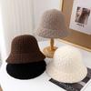 Women'S Winter Knit Cap With Foldable Bucket Hat For Casual Wear (Elegant Round Top Design) Vintage French Fisherman Hat