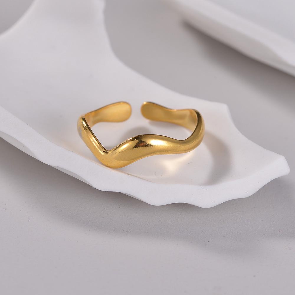 Adjustable Non-Fade Electroplated Couple's Ring
