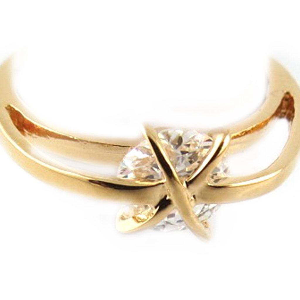 'Unique' Gold Plated Solitaire