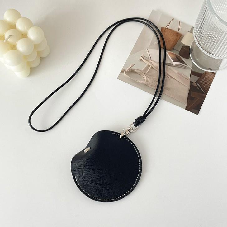 Portable Leather Bluetooth Earphone Neck Pouch & Coin Purse