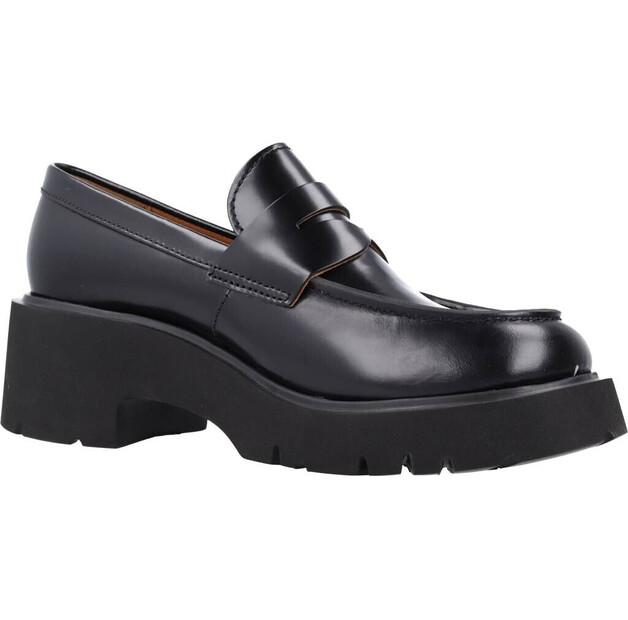 Women's Camper Milah K201425 Moccasin Slip-ons Black 002