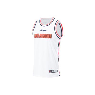 Li Ning CBA Series Quick-Dry Cool Sports Basketball Vest Men Tops Standard-White AAYT829-1