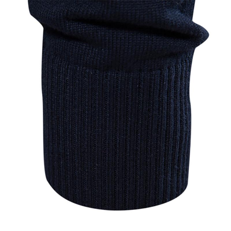 Gant Høst og Vinter Broderi Ny Herre Halv Glidelås Herre Genser Pullover Stripet Lappeteppe Genser