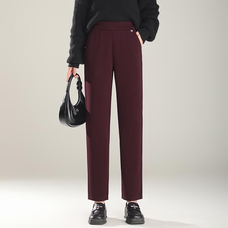 

Spring & Autumn High Waist Straight-Leg Pants for Mother s - Fashionable & Casual for Middle-Aged & Elderly 5XL (Recommended for 150-165 jin)