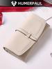 Portefeuille long zippé en cuir véritable RFID pour femmes européennes et américaines, Sac à main en cuir de vachette première couche à grande capacité