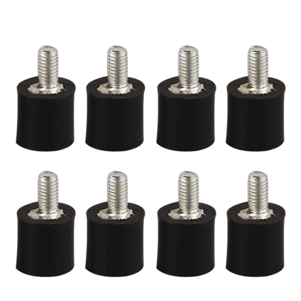 8pcs M3 Male Female Anti Vibration Rubber Isolator Mounts Set 8mm*8mm New