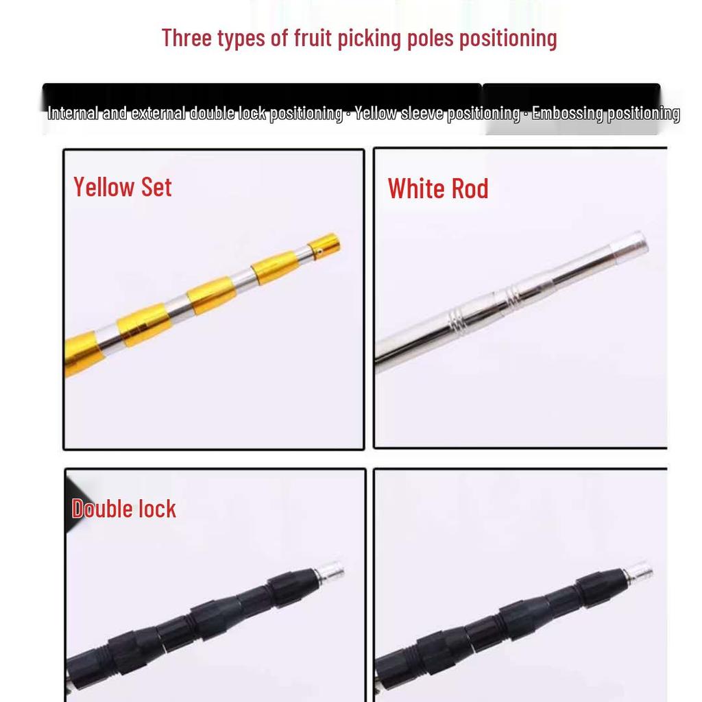 10m Multi-Functional Telescopic Rod & Fishing Net - Super Hard, Thickened Stainless Steel