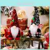 Festive 22 Year Christmas Decoration Plush Rudolph Gnome Gift Bag With Sequined Hat