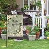 Spring Garden Decor Double-Sided Flag for Porch 12x18 Inch Fade-Resistant Floral Butterfly Welcome Print Decorative Outdoor Yard Patio Mailbox