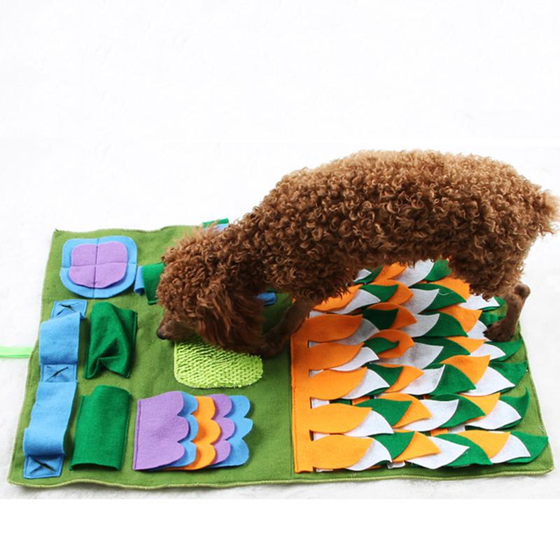 Pet Sniffing Mat Washable Dog Cat Smell Release Training Pad Consume Energy Puzzle Pet Toys Blanket