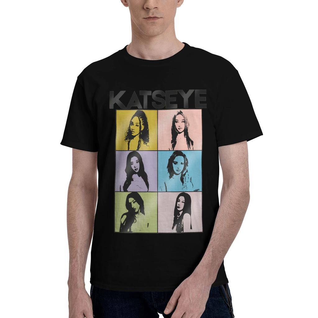 Custom Kkatseyes For Unisex 100 Cotton Tshirt Leisure Tees Short Sleeve Girl Group Tshirts Slim Fit