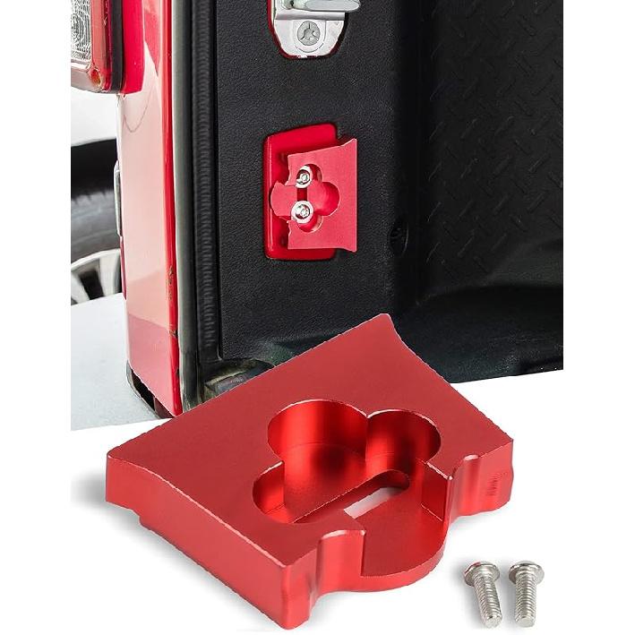 Savadicar TL01 Tailgate Limiter, Aluminum Alloy Rear Trunk Door Latch, Tail Gate Stopper for 2007-2018 Jeep Wrangler JK JKU 2-Door & 4 Door, Tailgate