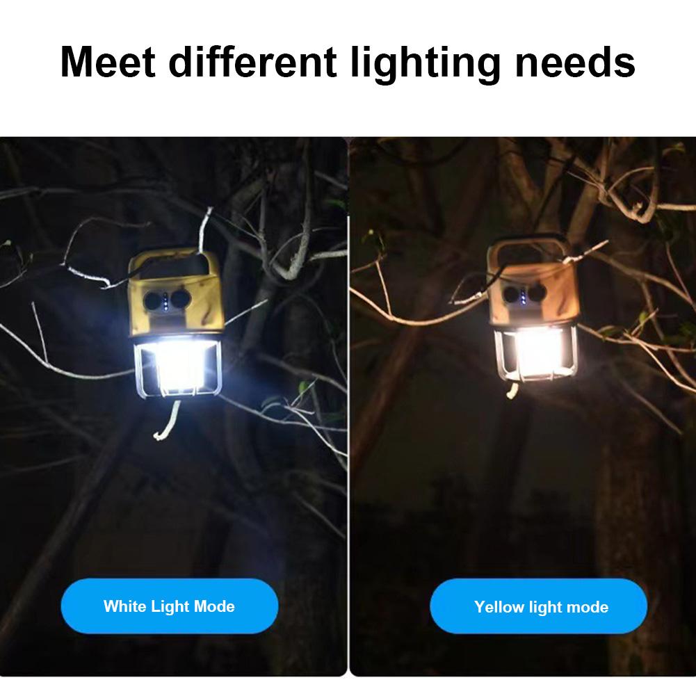 Hanging Tent Light Super Bright Camping Lantern USB Rechargeable 4 Lighting Modes Outdoor Emergency Lamp for Emergency Adventure