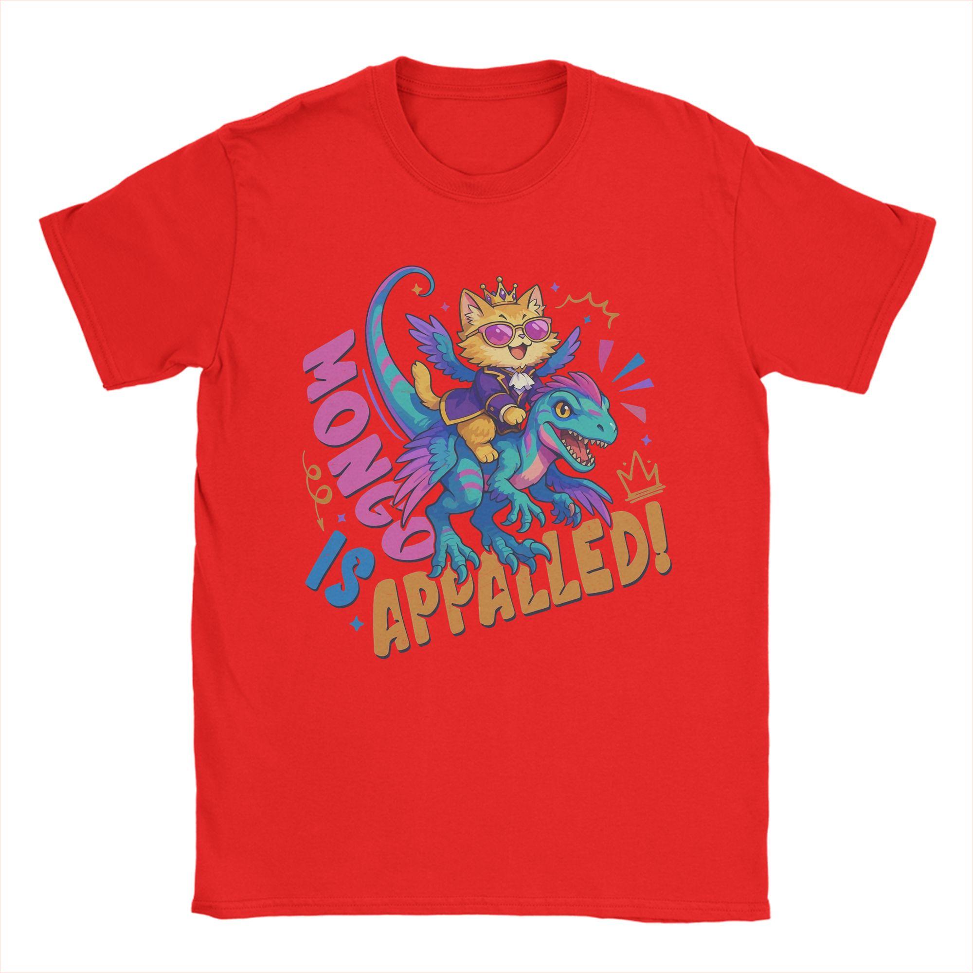 Mongo is Appalled Princess Donut and Mongo Dungeon Crawler Carl T Shirt Men 100 Cotton Crazy TShirts Tees Short Sleeve M