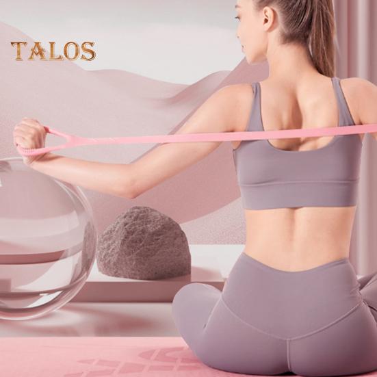 Figure 8 Fitness Resistance Band with Anti-slip Handle Portable Men Women Arm Shoulder Stretch Strength Training Exercise Elastic Strap Tension Rope