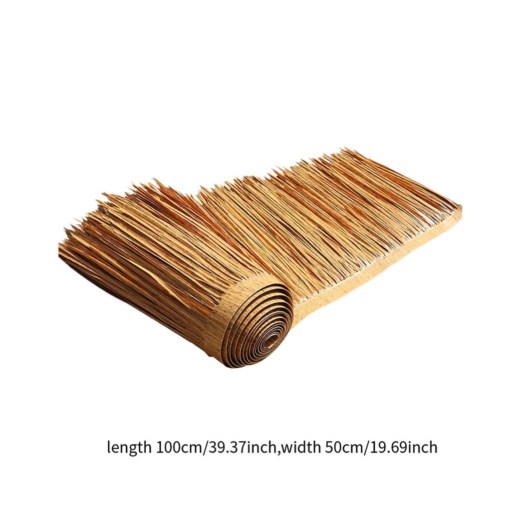 100cmx50cm Straw Roof Thatch Roll Artificial palm thatch Ornament Carpet for Outdoor Garden Patio Fences DIY sturdy Grass Thatch