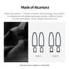 For BMW X1 F48 F20 F30 F30 F34 Made of Alcantara Window Switch Lift Panel Trim Performance 4pcs Sticker Car Interior Accessories