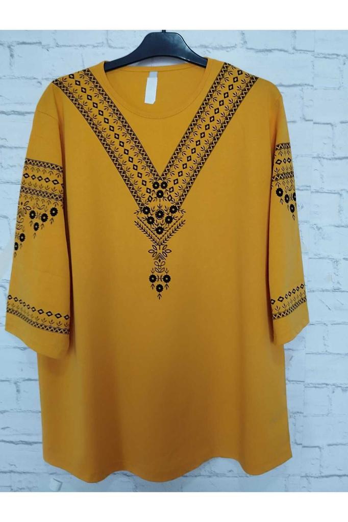 Damenbluse in großen Größen, perfekter Sommer, ganz aus Baumwolle, gekämmte Baumwolle, Bluse in großen Größen