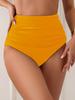 Women's High Waist Tummy Control Ruched Bikini Briefs
