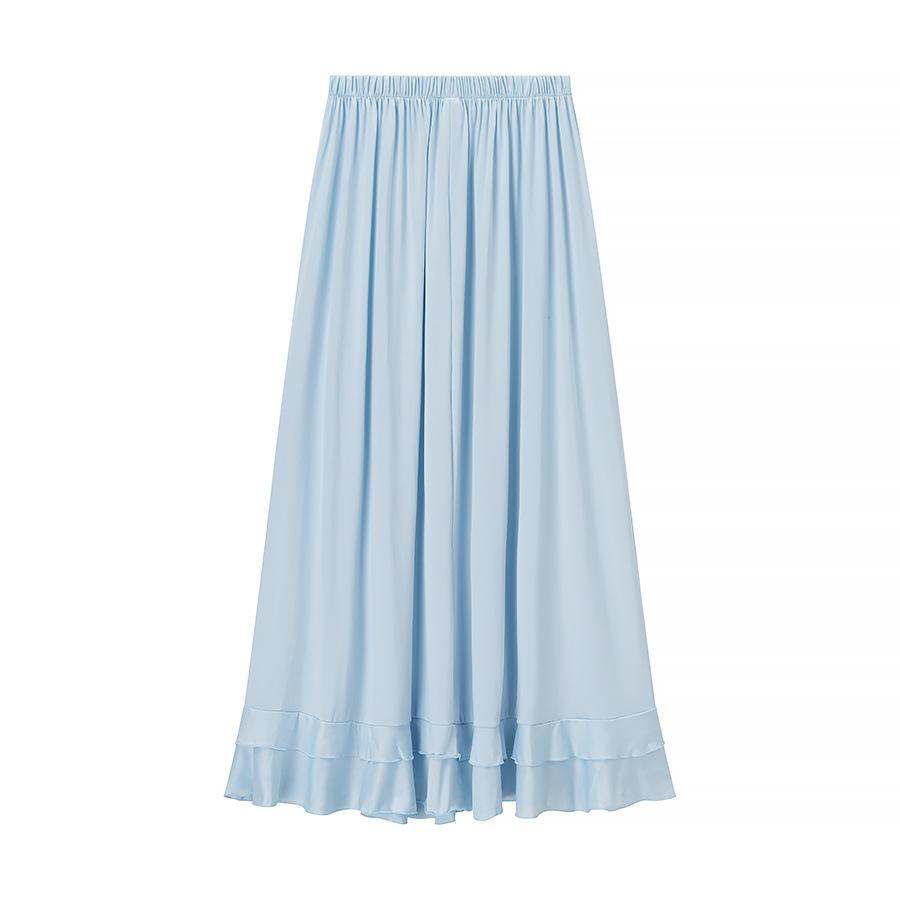 European and American style French women's clothing fashion laminated decorative ruffle edge French suit dress