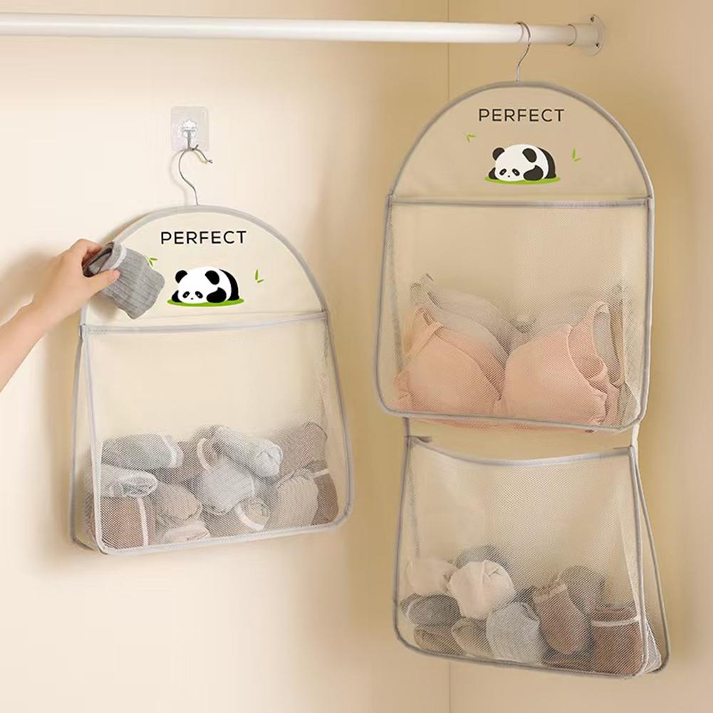 Mesh Hanging Organizer for 24 Pairs of Socks Underwear and Accessories