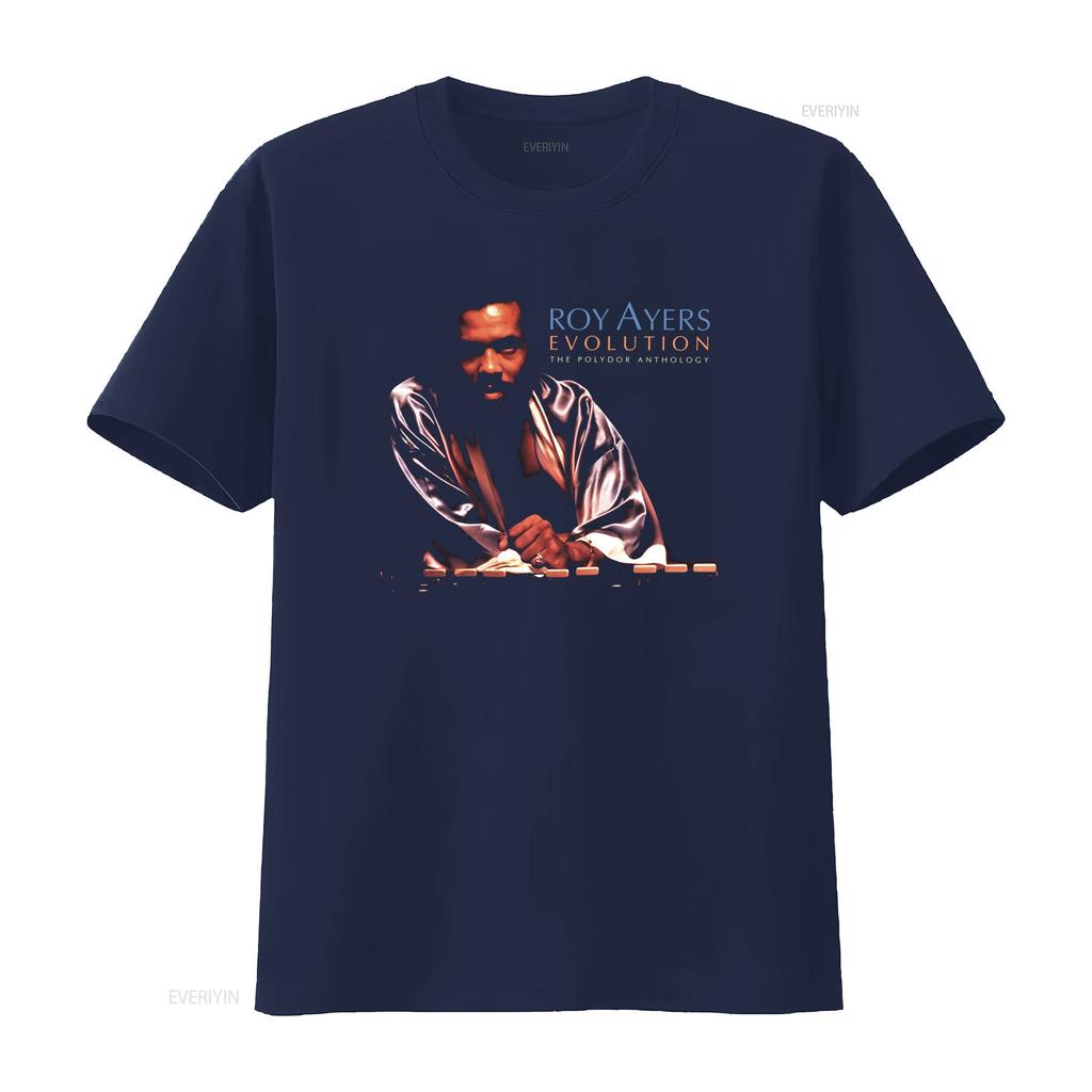 Roy Ayers Evolution The Polydor Anthology Musician Print T Shirt vintage Washed Slightly streetwear Stretched homme Breathable