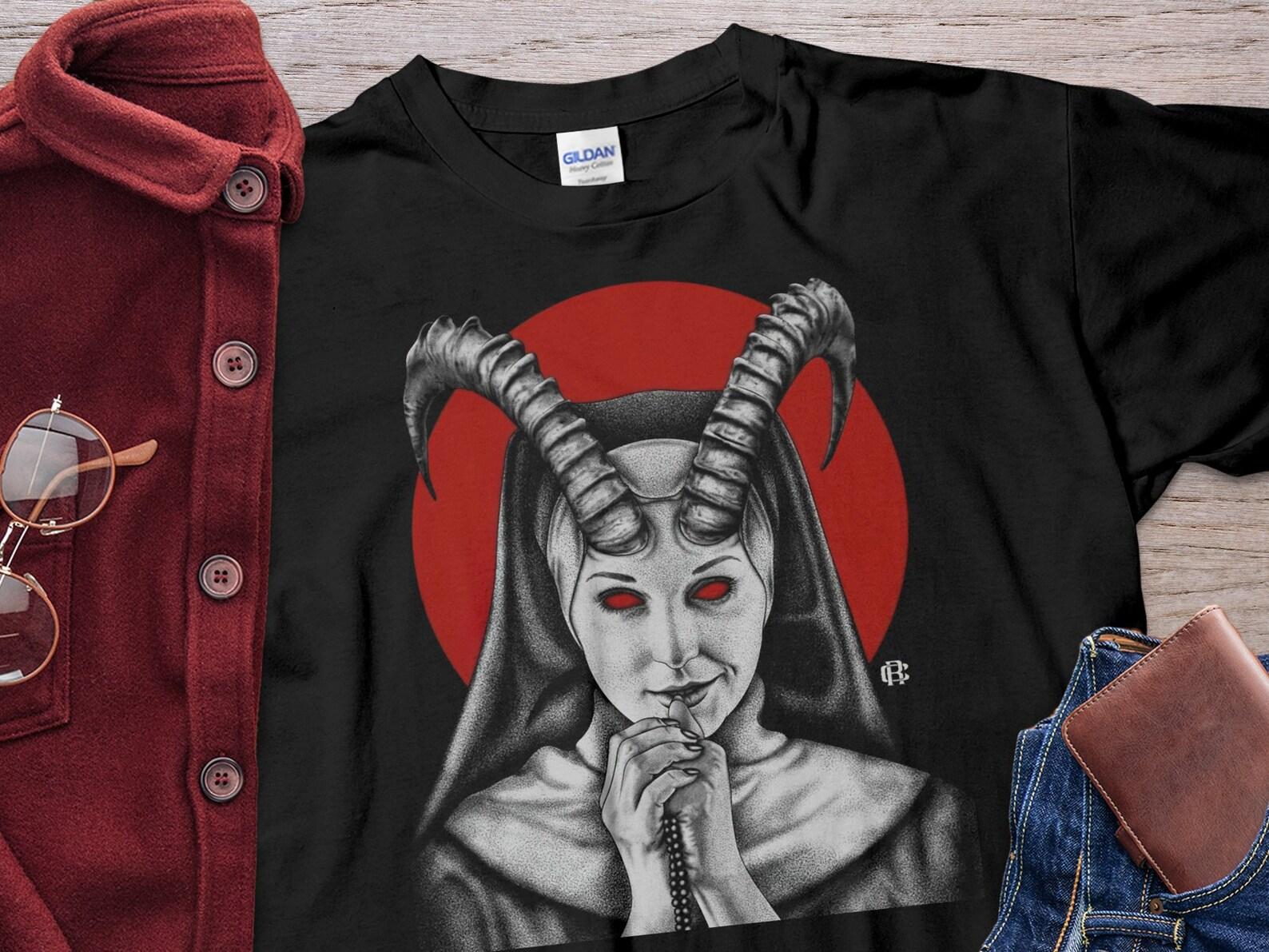 Nun Dark art for our inner demons Unholy Nun Shirt Unisex T-Shirt 3XL