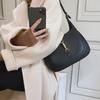 "2025 Women's Fashion Genuine Leather Single Shoulder Bag with Lock – Underarm Style Casual Handbag”