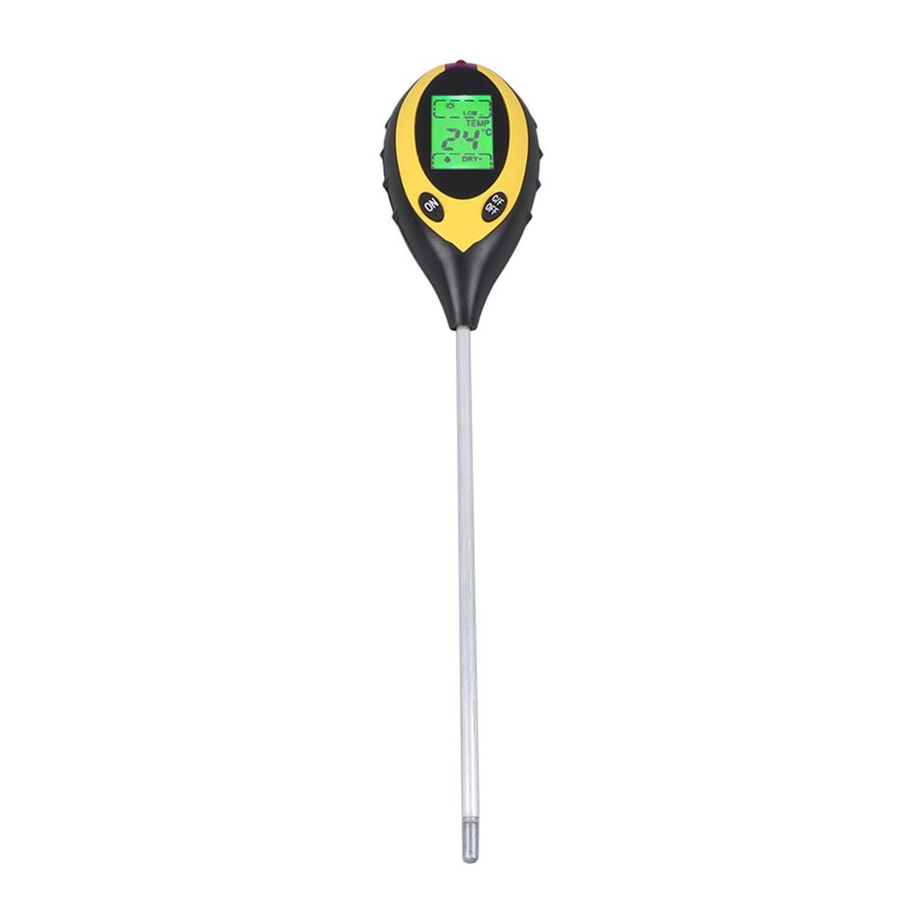 Soil Detector 4 In 1 Moisture Temperature PH Light Accurate Measurement Digital Display Soil Tester