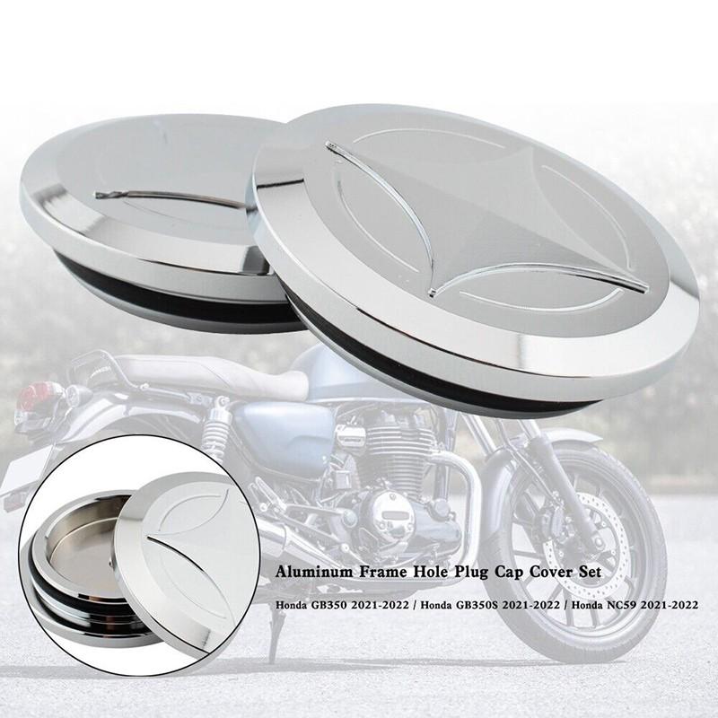 Frame Hole Plug Cap Cover For Honda GB350 NC59 CB350 2021-2022 Aluminum Chrome